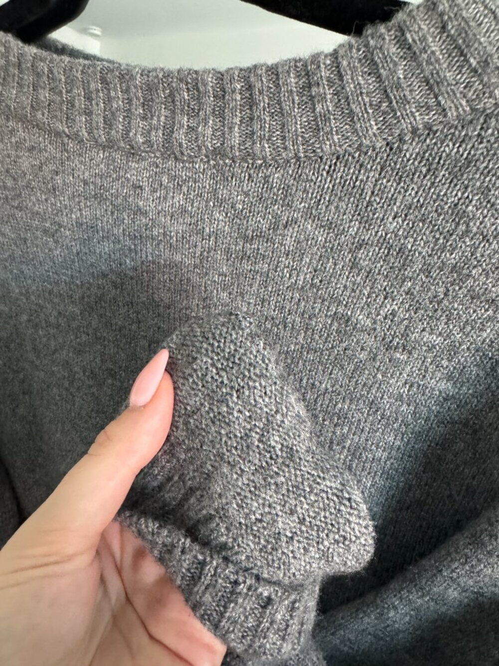Zara Oversized Grey Knit Sweater - Picture 4 of 5